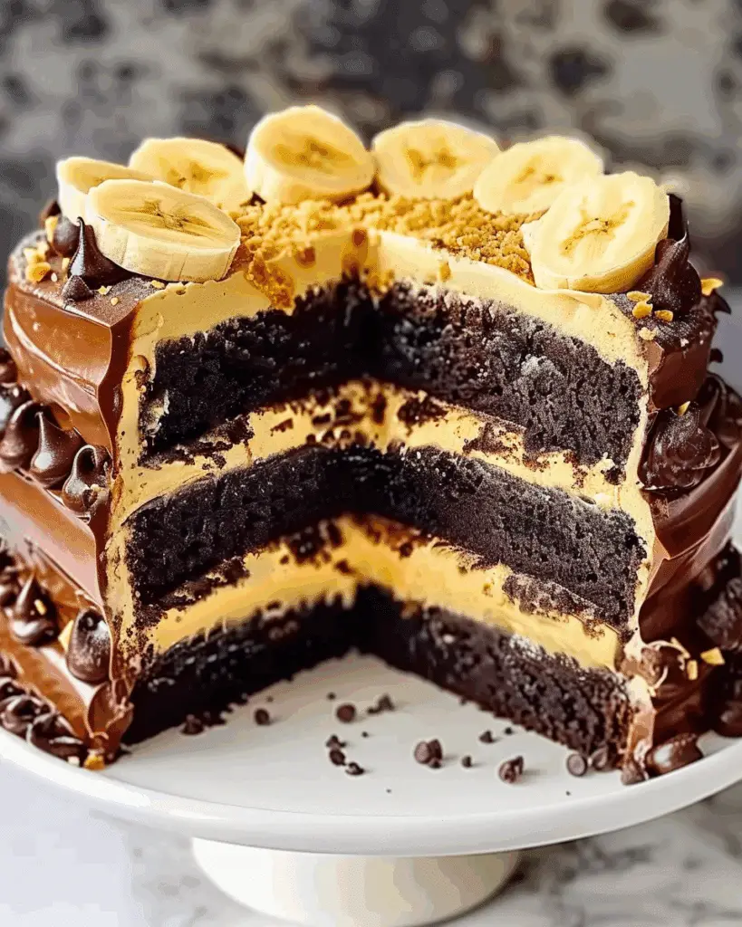 Double Chocolate Banana Layer Cake