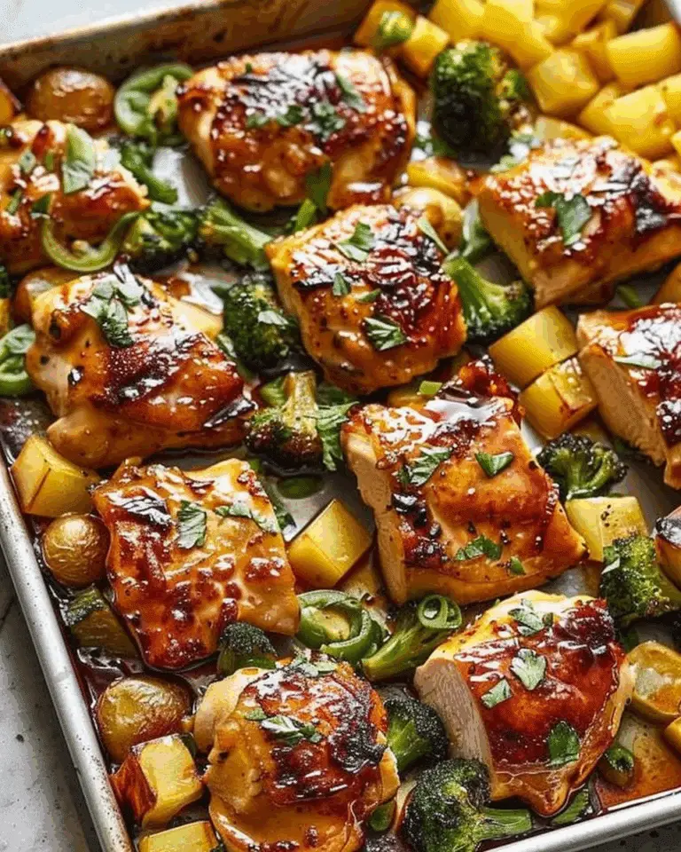 Hawaiian Chicken Sheet Pan