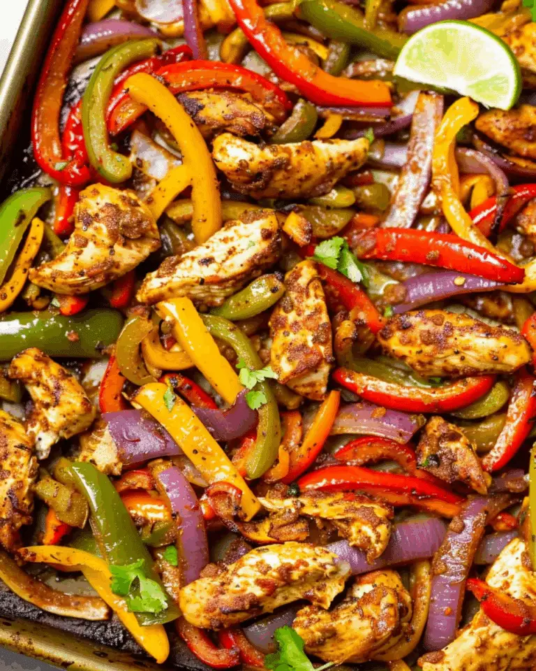 Sheet Pan Chicken Fajitas