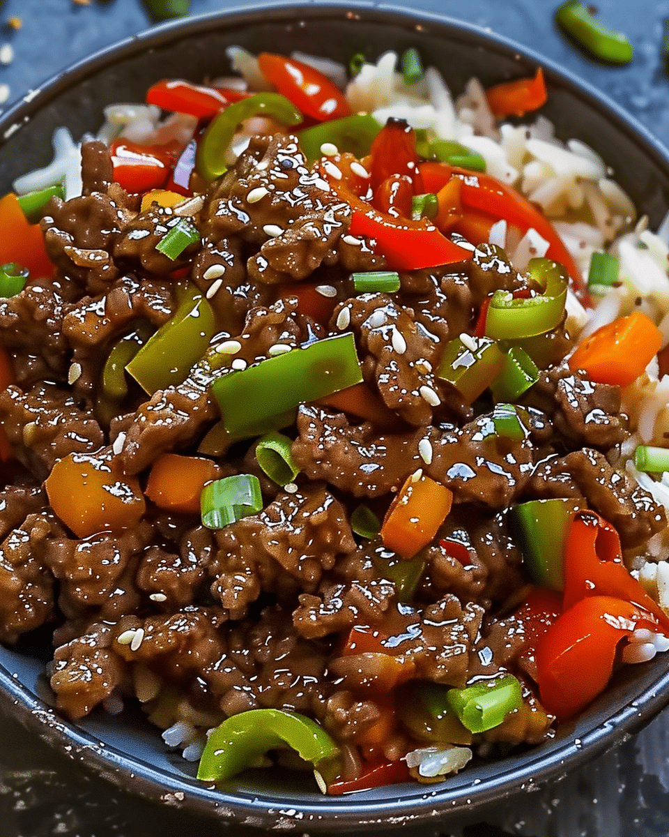 Beef Pepper Rice Bowl