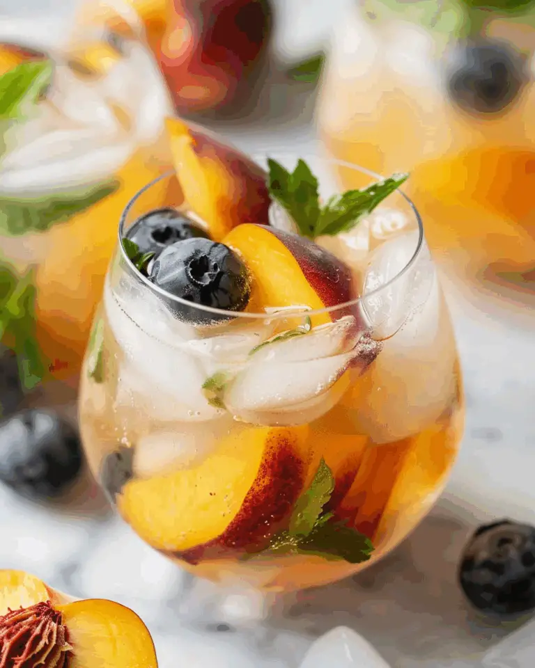 Refreshing Peach Sangria