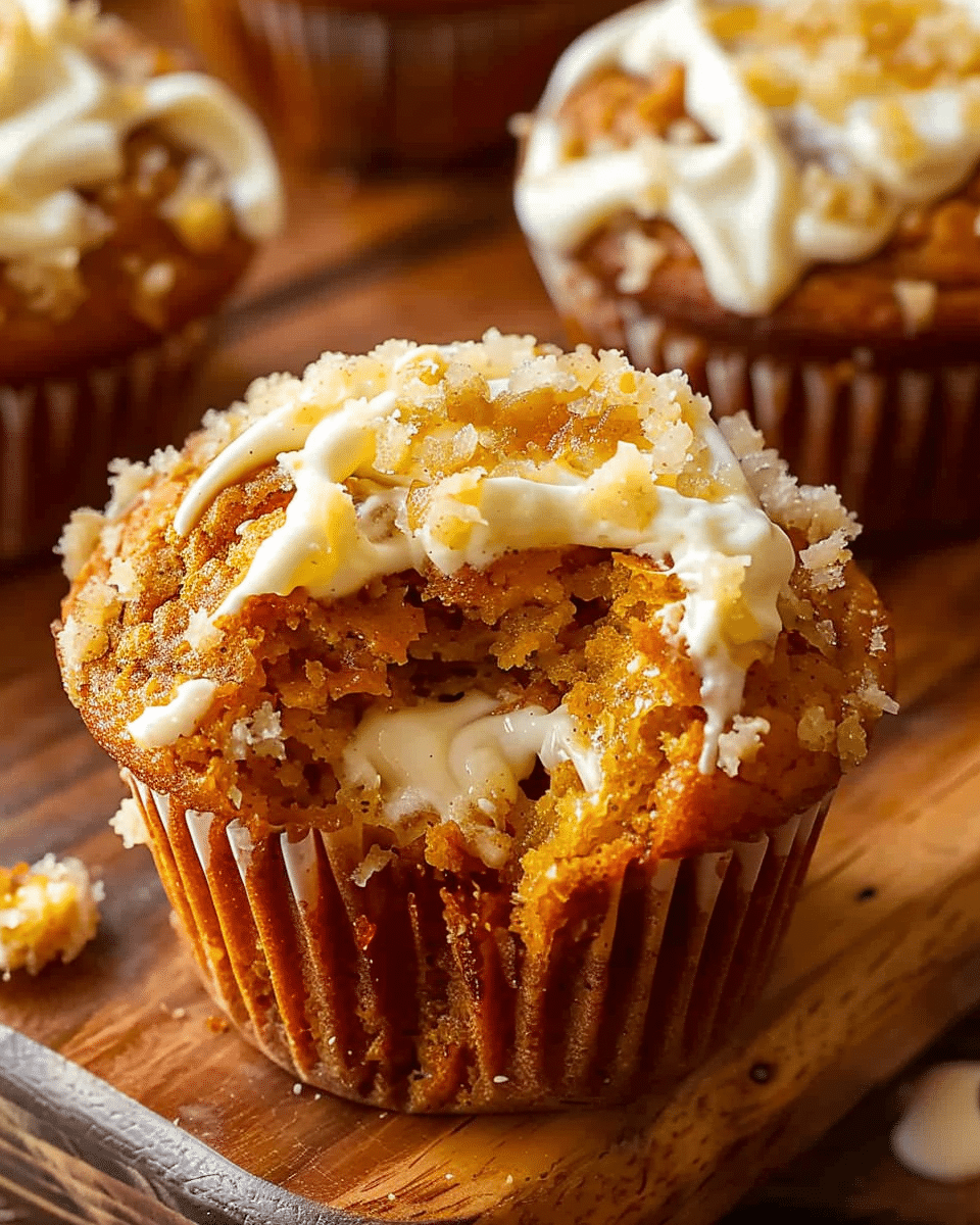 Starbucks Inspired Pumpkin Cream Cheese Muffins