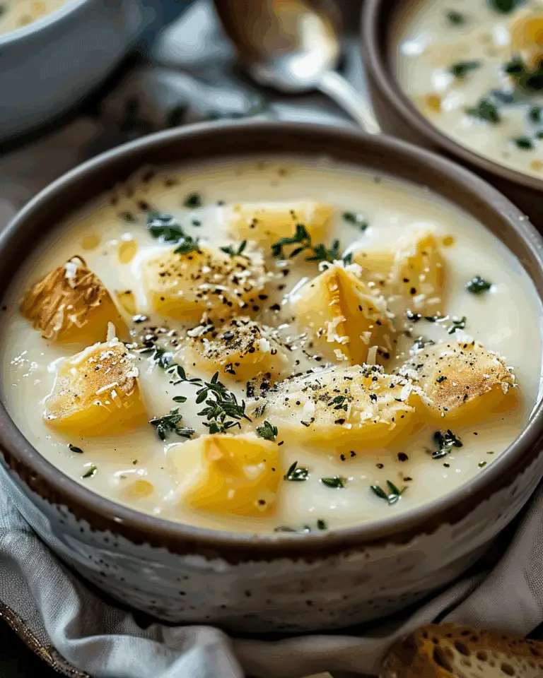 Cheddar Garlic Herb Potato Soup