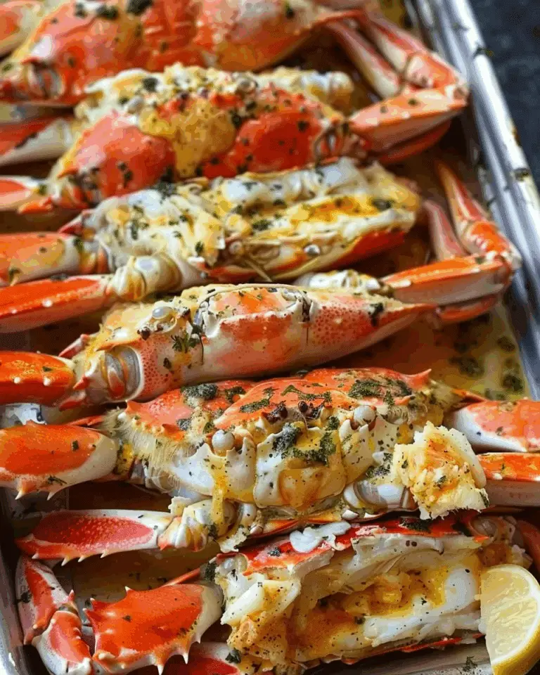 Baked Crab Legs in Butter Sauce