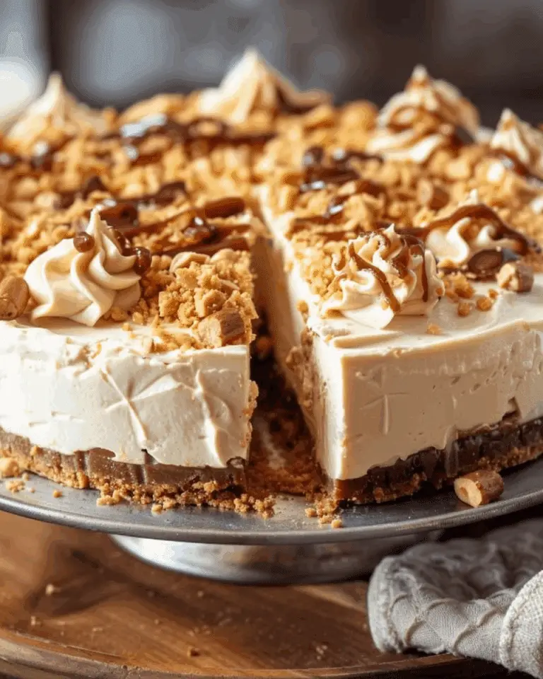 Easy No-Bake Peanut Cheesecake