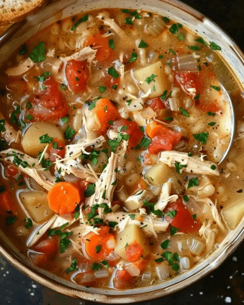 Slow Cooker Sicilian Chicken Soup