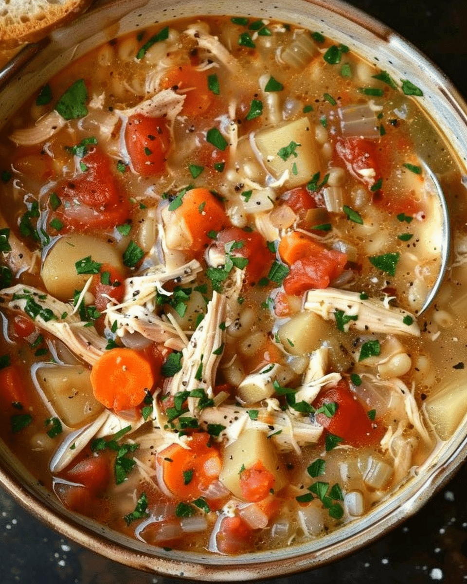 Slow Cooker Sicilian Chicken Soup