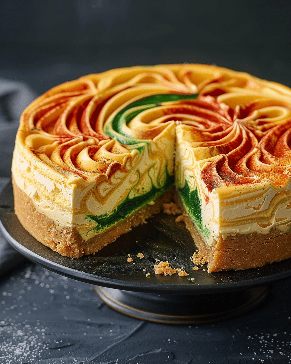 Hogwarts Houses Butterbeer Swirl Cheesecake