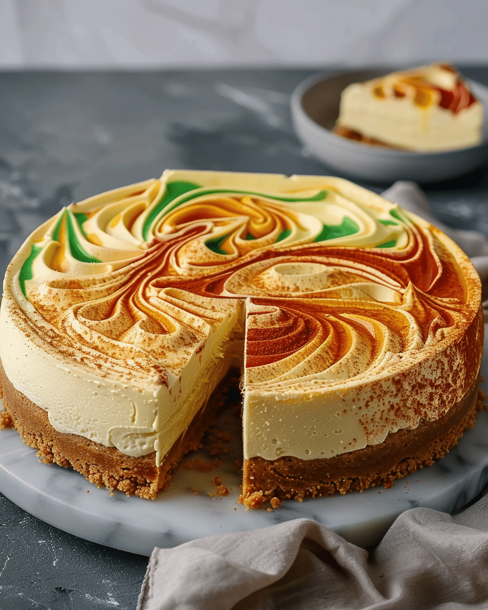 Hogwarts Houses Butterbeer Swirl Cheesecake