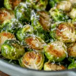 Garlic Parmesan Roasted Brussels Sprouts