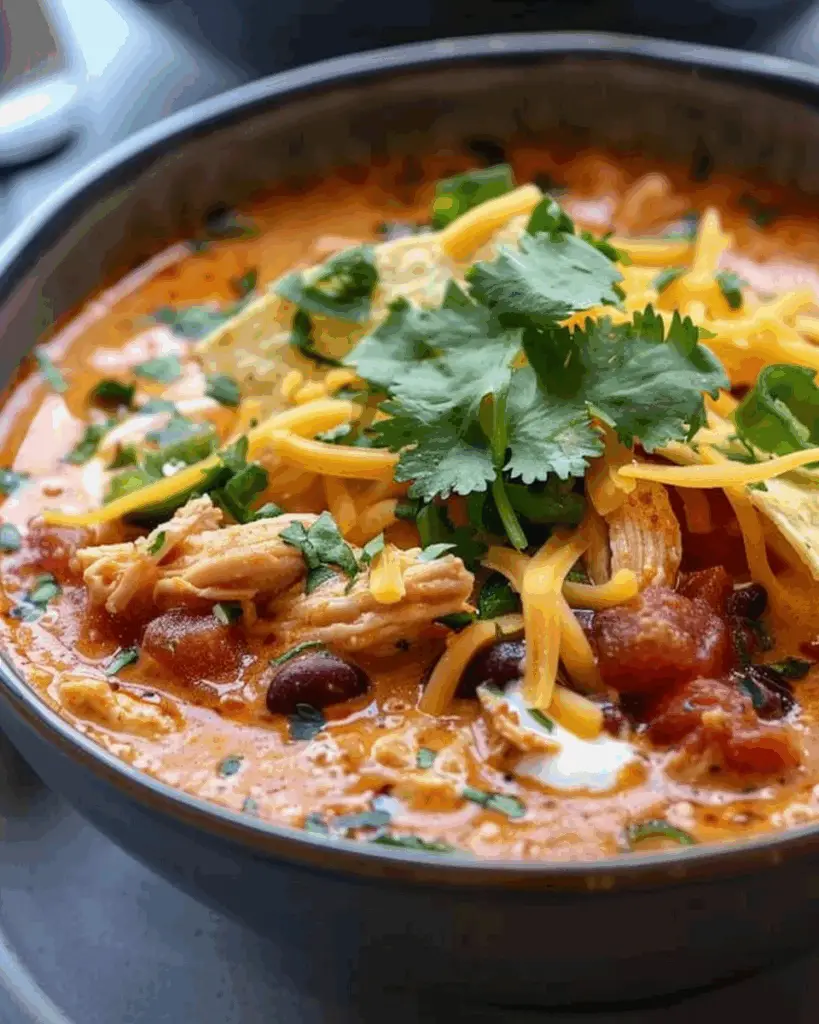 Unbelievable Creamy Chicken Tortilla Soup