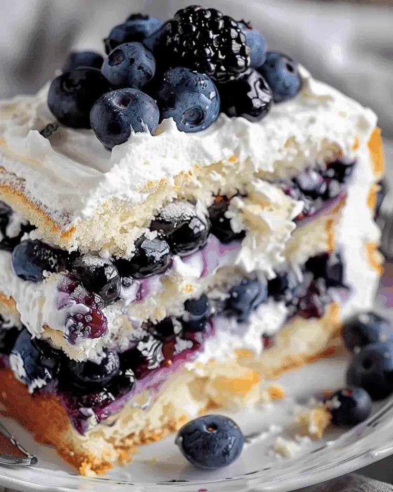 Blueberry Shortcake Cake
