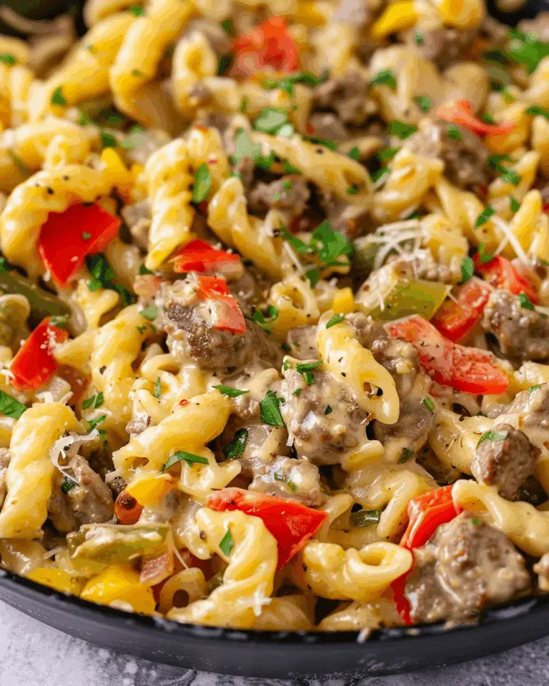 Philly Cheesesteak Pasta