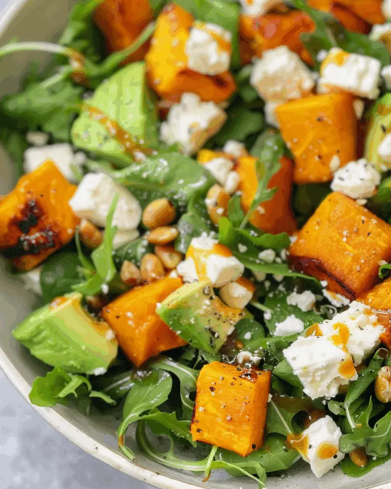 Pumpkin Avocado Feta Salad