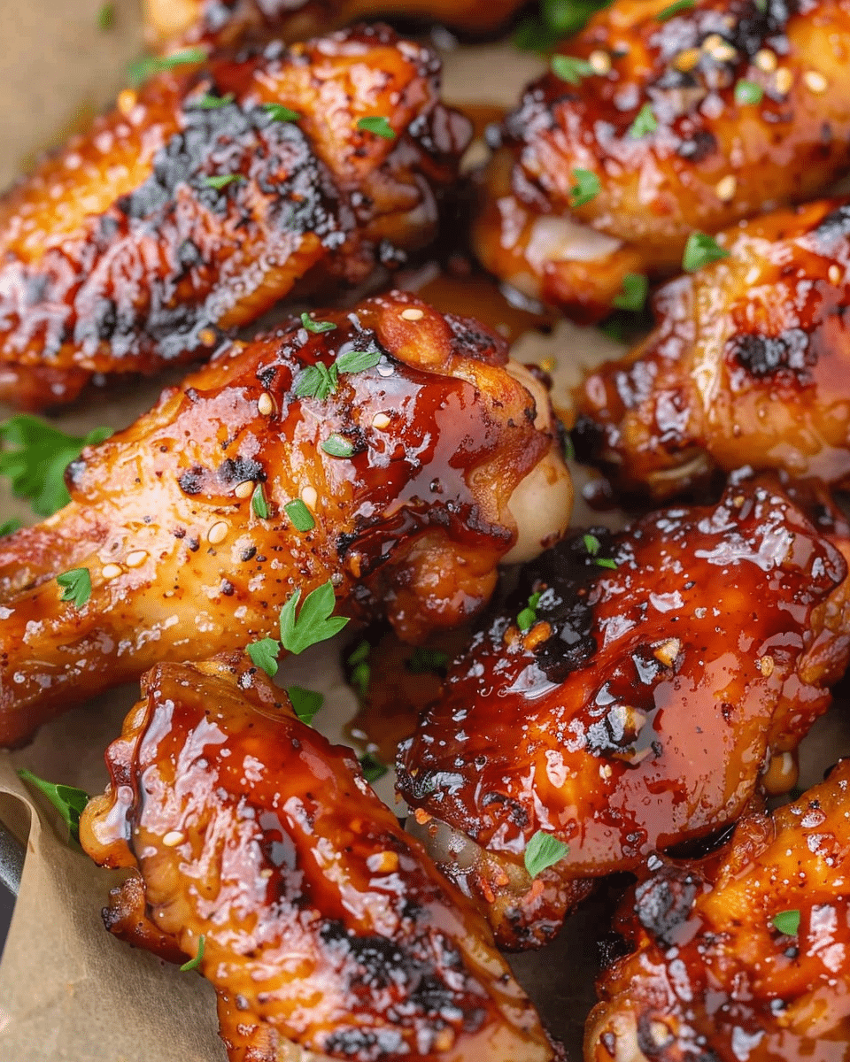 Air Fryer Honey Garlic Chicken Wings