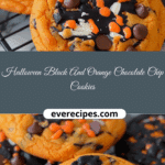 Halloween Black And Orange Chocolate Chip Cookies