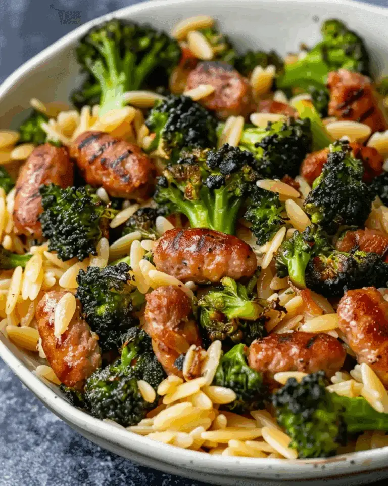 Chicken Sausage and Broccoli Orzo