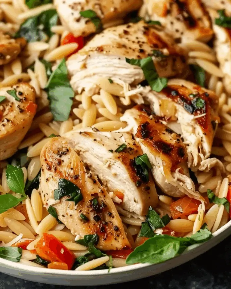 High Protein Chicken Orzo