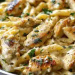 One Pan Garlic Parmesan Chicken Pasta