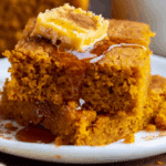 Pumpkin Cornbread with Cinnamon Honey Butter