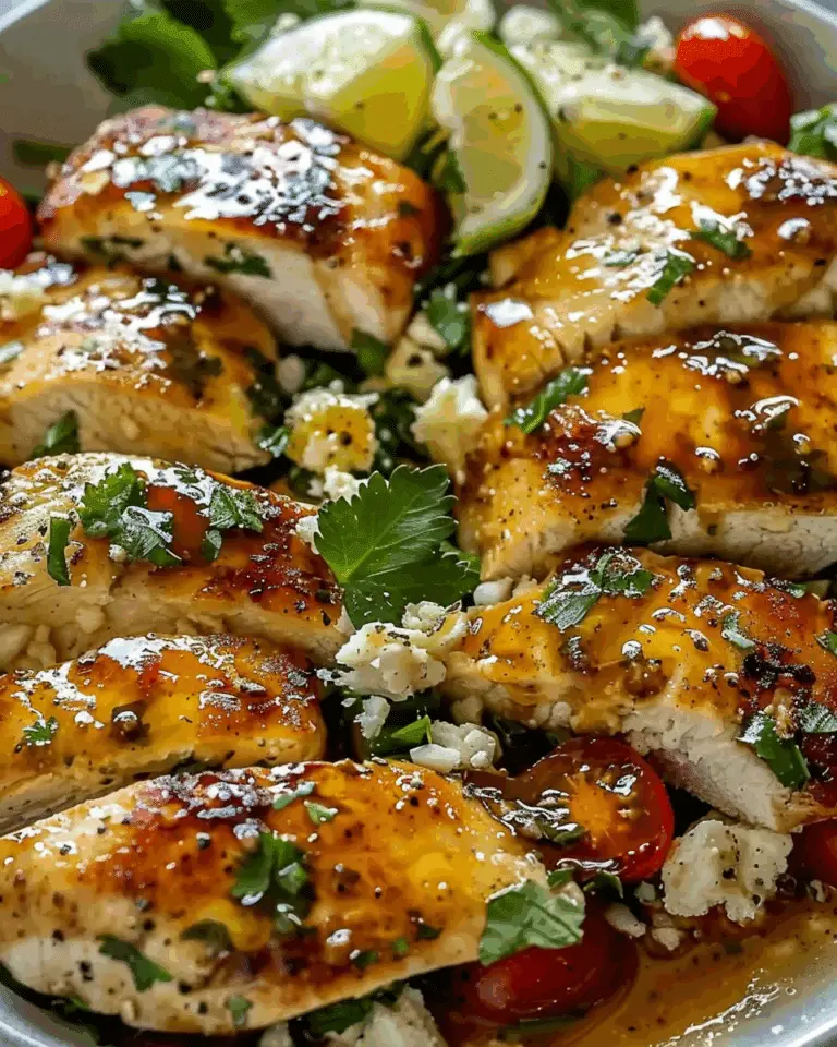 Hot Honey Feta Chicken Dish