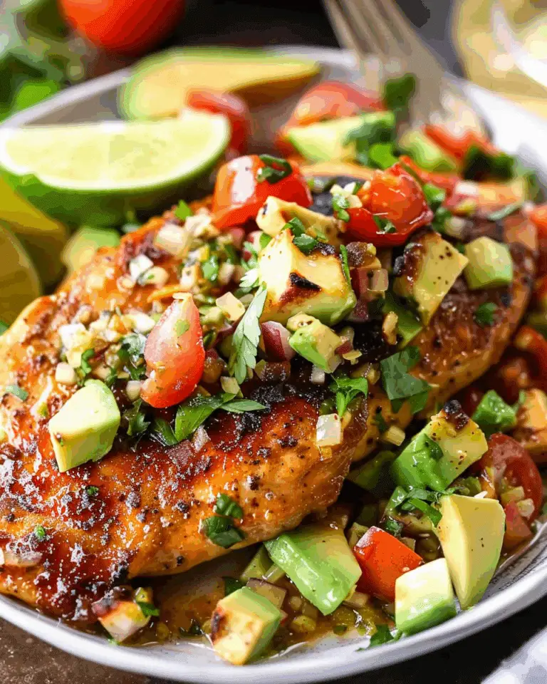 Fiesta Lime Chicken with Avocado Salsa