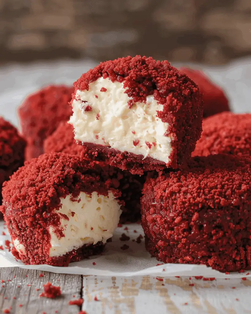 Red Velvet Cheesecake Bites