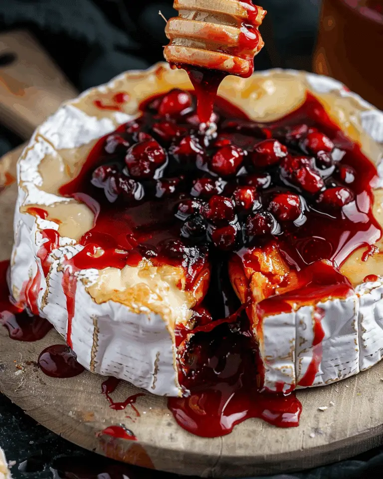 Halloween Bloody Baked Brie