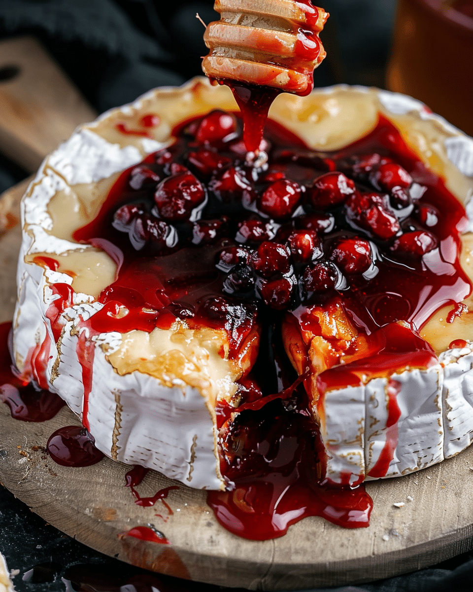 Halloween Bloody Baked Brie