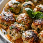 Baked Chicken Ricotta Meatballs
