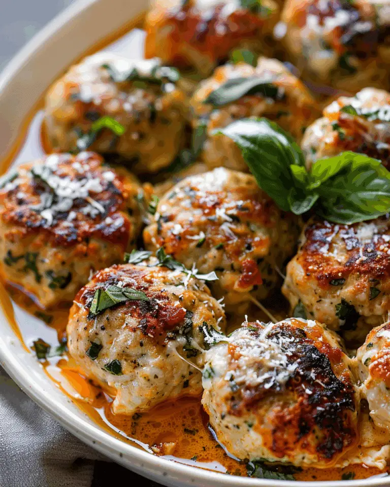 Baked Chicken Ricotta Meatballs