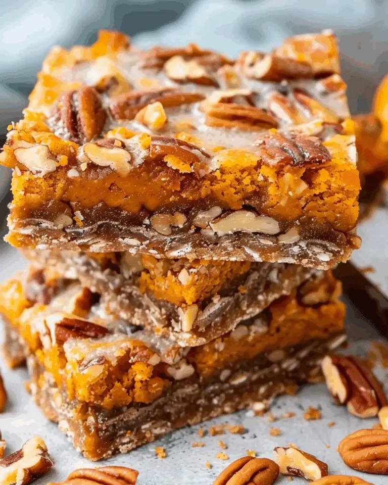 Incredible Pumpkin Pecan Magic Bars