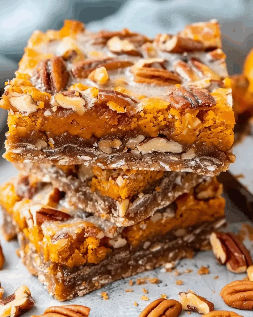 Incredible Pumpkin Pecan Magic Bars