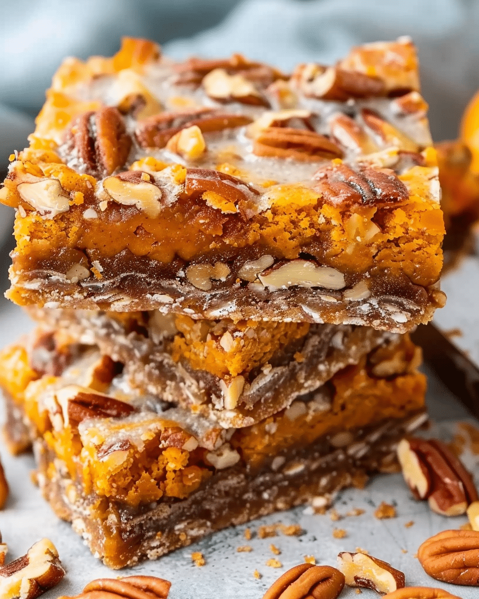 Incredible Pumpkin Pecan Magic Bars