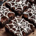 Spooky Spiderweb Brownies
