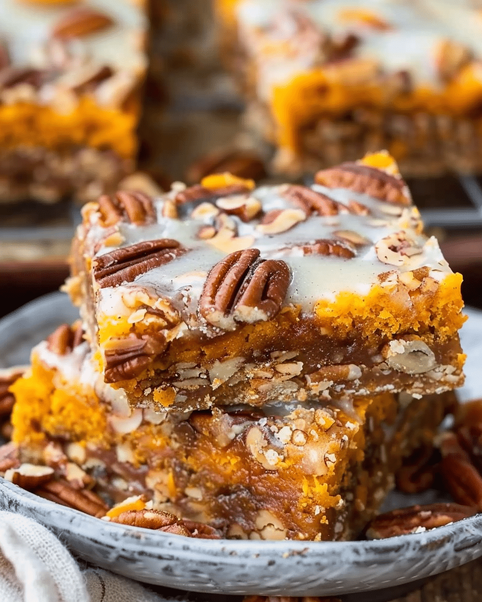 Incredible Pumpkin Pecan Magic Bars