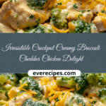 Irresistible Crockpot Creamy Broccoli Cheddar Chicken Delight