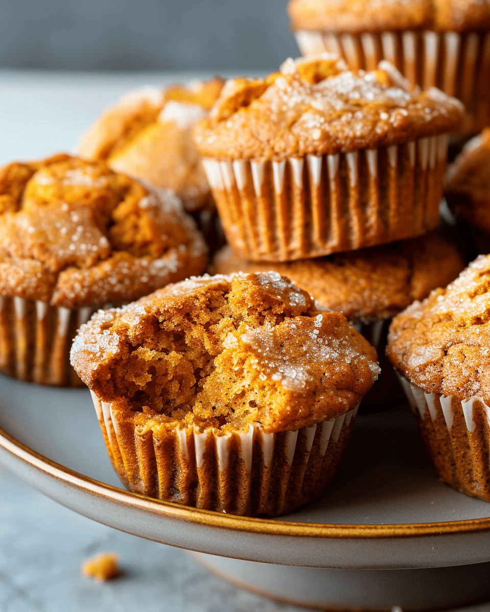 Pumpkin Cottage Cheese Muffins