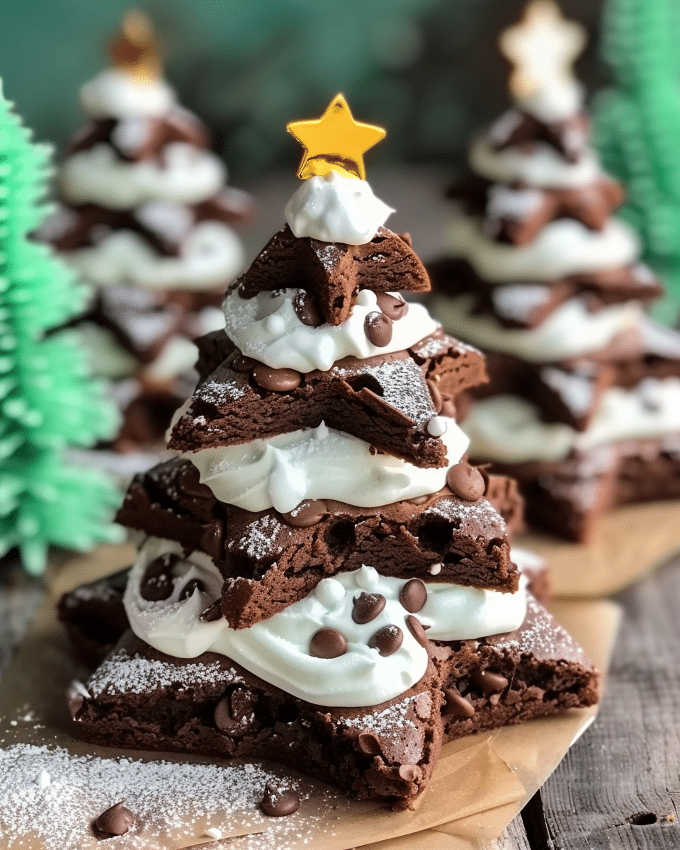 Brownie Christmas Trees