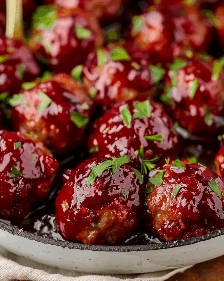 Quick Cranberry Meatballs