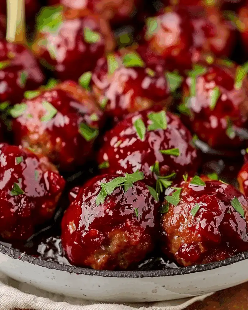 Quick Cranberry Meatballs