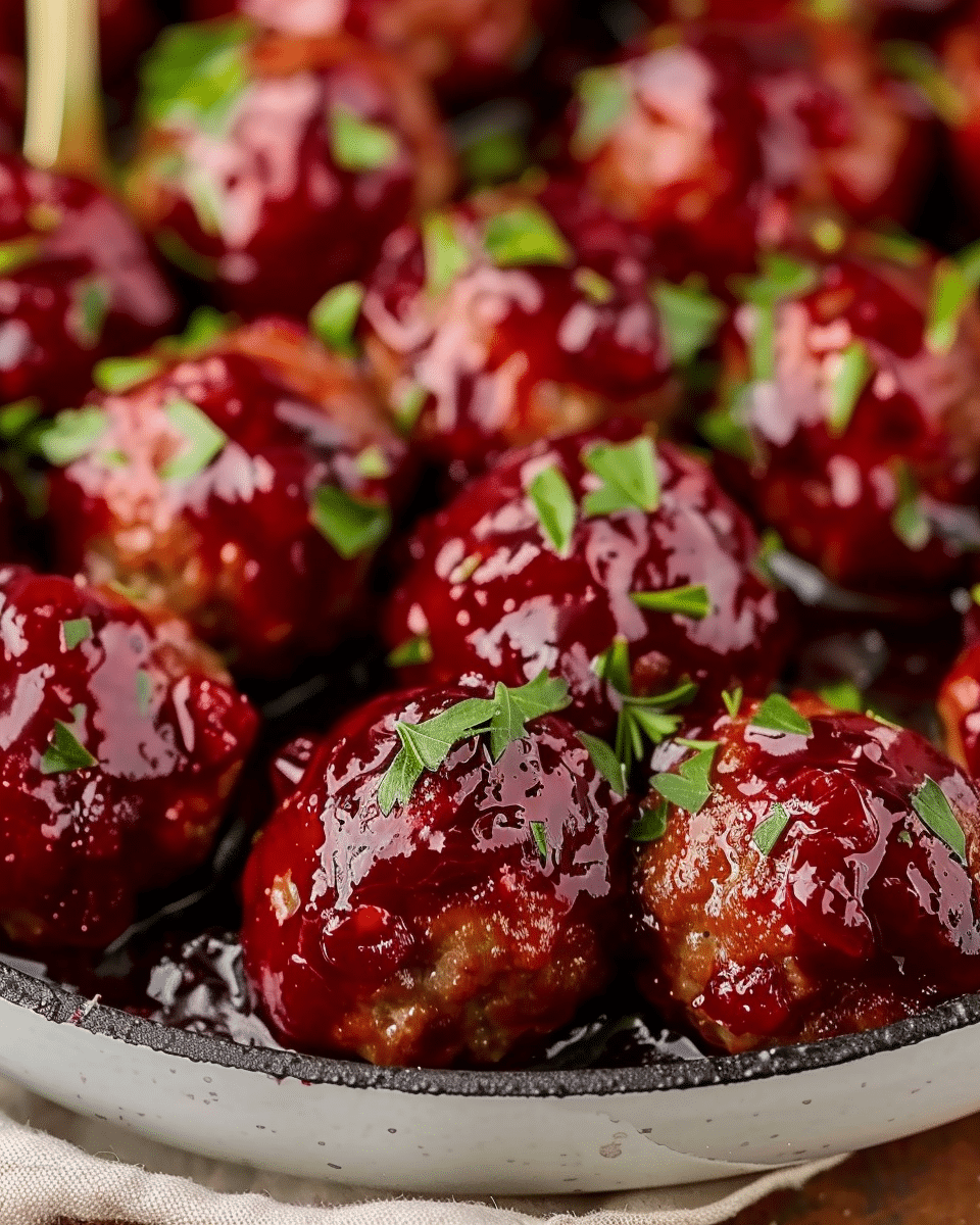 Quick Cranberry Meatballs