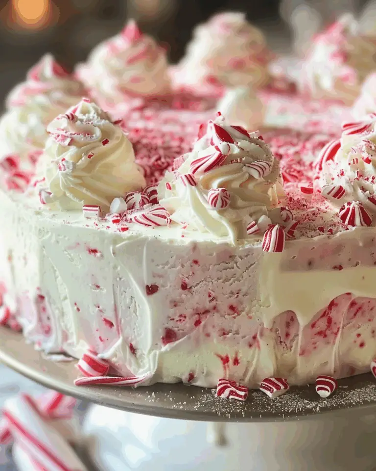 Peppermint Ice Cream Cake