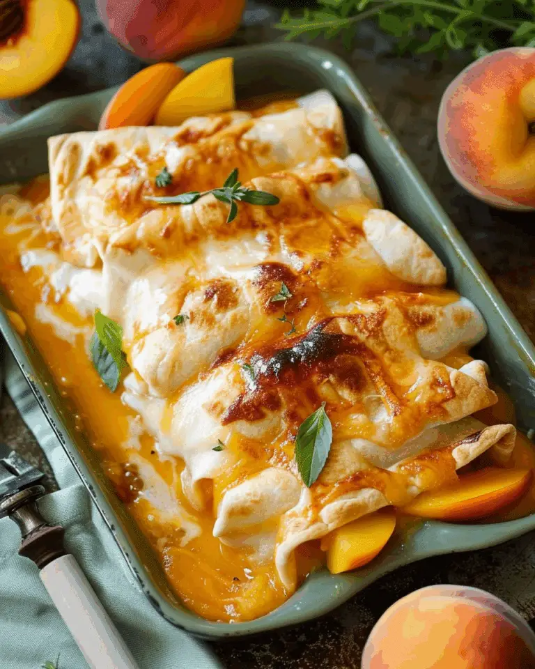 Peach Pie Enchiladas