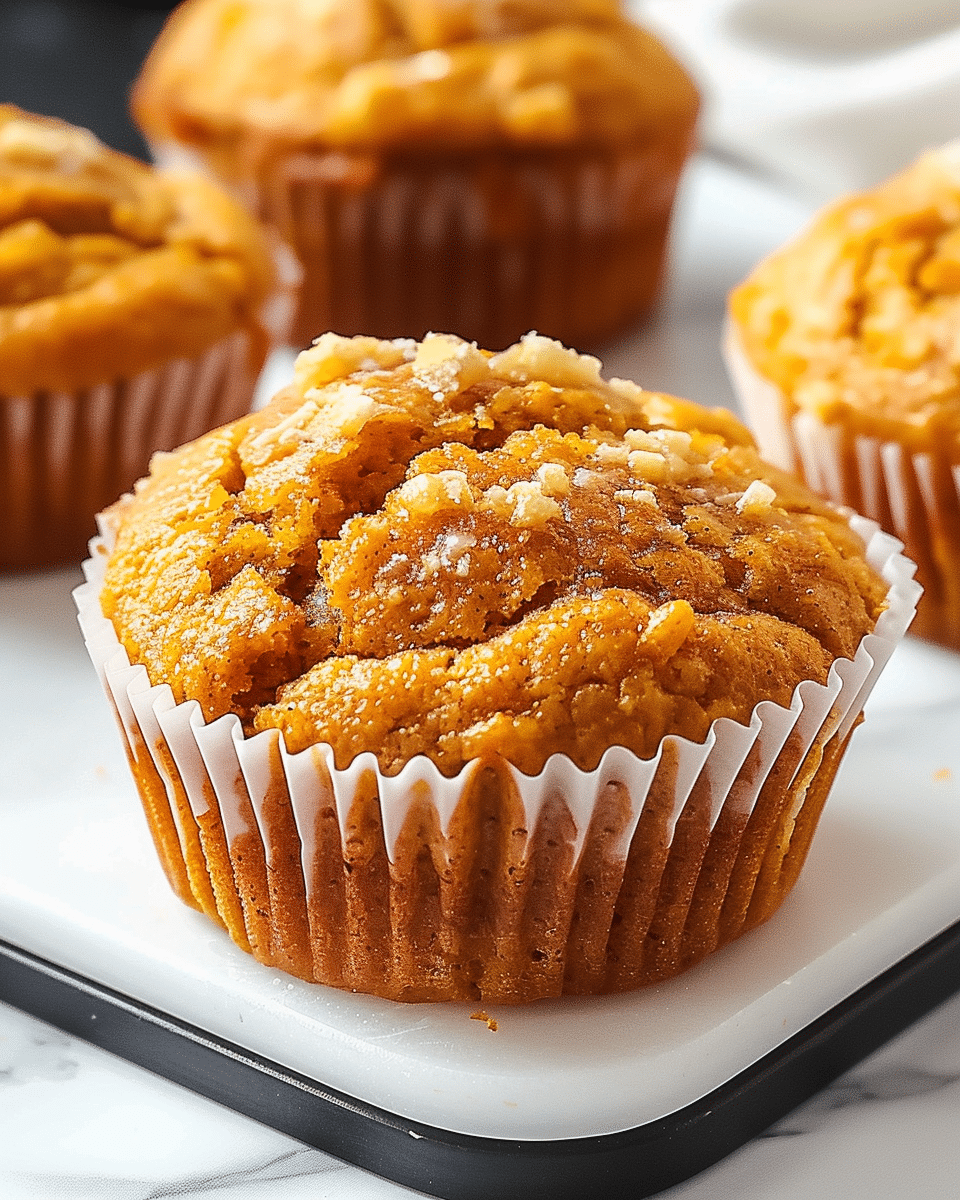 Healthy Greek Yogurt Pumpkin Muffins