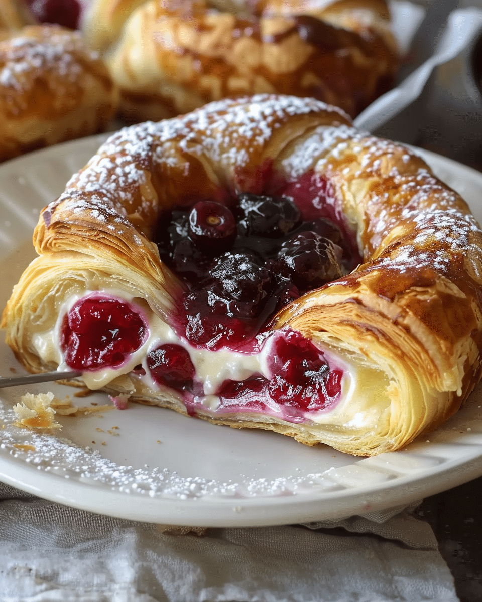 Cherry Cream Cheese Danish