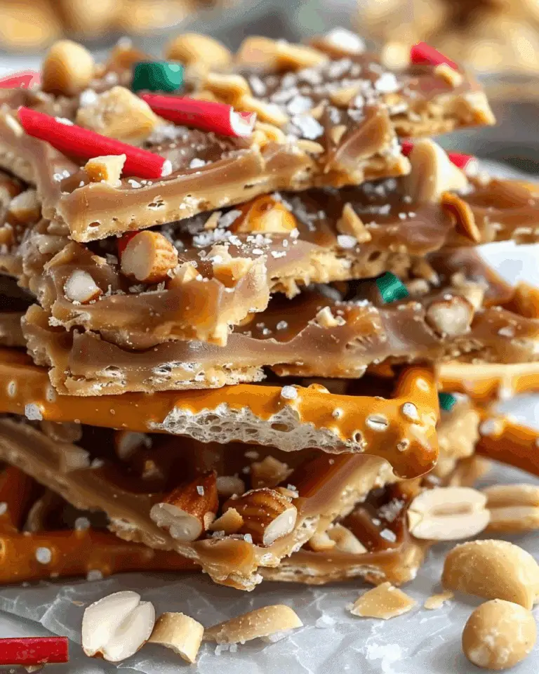 Christmas Pretzel Peanut Cracker Toffee