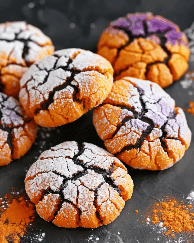 The Best Spooky Halloween Crinkle Cookies