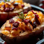 Cranberry Apple Twice-Baked Sweet Potatoes