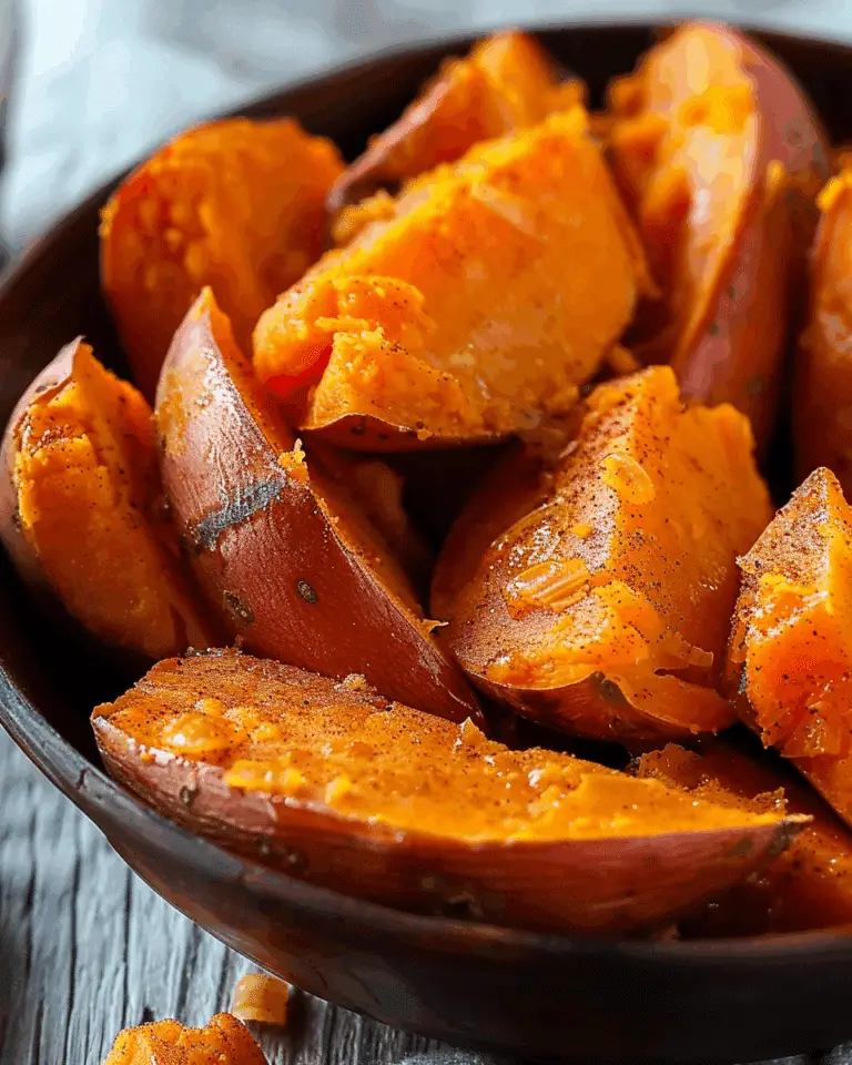 Tasty Cinnamon Butter Baked Sweet Potato